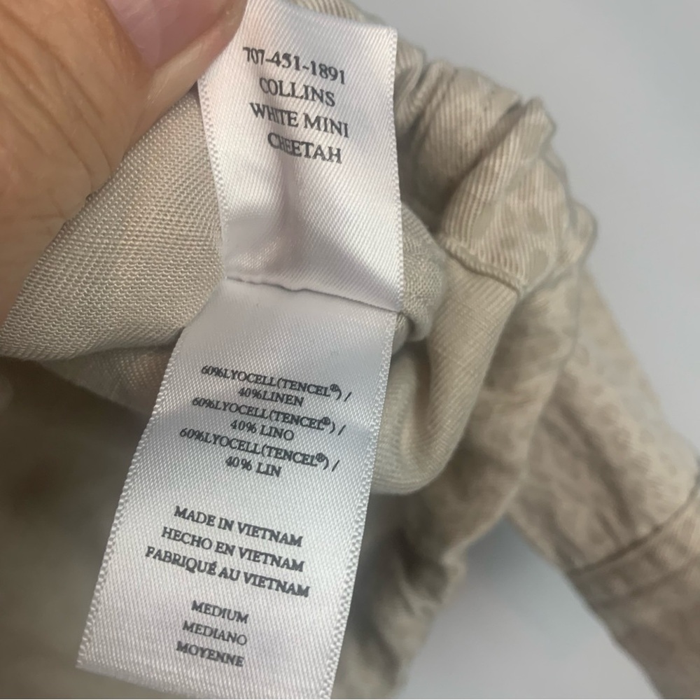 Rails Collins White Mini Chetah Jacket Size Medium - image 5